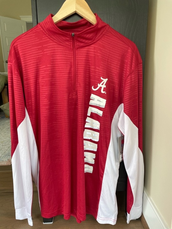 Colosseum Other - Men’s Colosseum Alabama Crimson Tide Bart Windshirt Quarter-Zip Pullover, Large